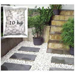 Sacco 10 kg Pietra Levigata Ciottoli Sassi Bianchi in marmo Decorazione Giardino precio