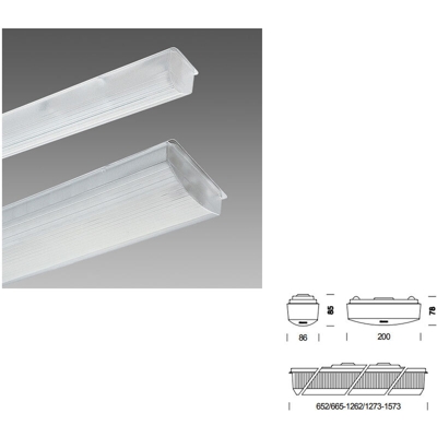 11606500 116065 PLAFONIERA DISANLENS PX 601 FLUORESCENTE 1X36 CNR B DIFFUSORE PLEXIGLAS IP40 - Disano Illuminazione
