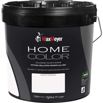 MAX MEYER- PITTURA LAVABILE COLORATA HOMECOLOR 10 Lt FIOR DI VANIGLIA