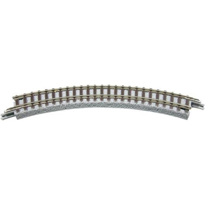 7297005 Z Rokuhan (con massicciata) Binario curvo 45 ° 145 mm