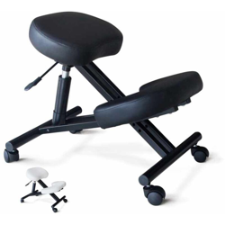 Sedia ortopedica sgabello svedese metallo ufficio ergonomica Balancesteel | Colore: Nero precio