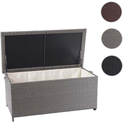 Baule Contenitore Da Esterno Hwc-d88 Polyrattan ~ Premium 250l Grigio características