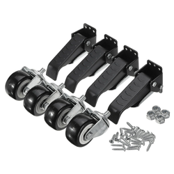 Drillpro - Set di ruote da tavolo per la lavorazione del legno da 4 pezzi 400lbs Upgrade Workbench Caster Kit precio