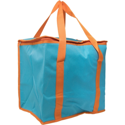 Borsa frigo rettangolare in oxord 600D - capacità 24 L AZZURRO 32x24x32Cm