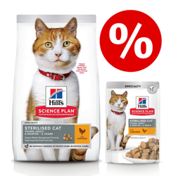 Set prova misto! Hill's Science Plan 1,5 kg secco + 12 x 85 g umido - 1,5 kg Adult Light Tonno + 12 x 85 g Pesce en oferta