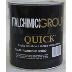 Smalto sintetico Italchimici marrone RAL8017 vernice rapida diluente nitro 750ml en oferta
