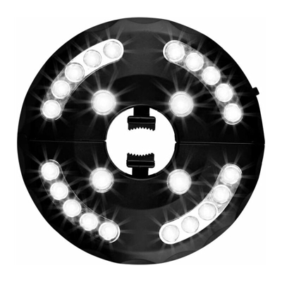 Lampada per ombrellone da giardino, luce per ombrellone, 24 LED, 3 modelli di illuminazione, luce per ombrellone per patio, giardino, ombrellone