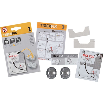 Materiale di Montaggio Fix Type 1 in Metallo 398730046 - Argento - Tiger