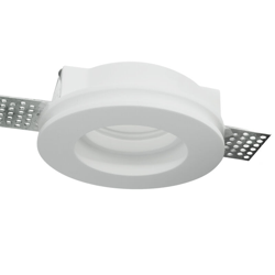 Zeitnet Inc. - Porta faretto tondo gesso incasso scomparsa foro 10cm supporto lampada LED GU10 en oferta