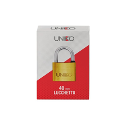 LUCCHETTO RETTANGOLARE UNIKO mm 40 (chiave UL058) características