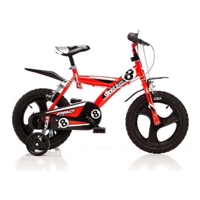 143 Gln Bicicletta 14' Serie 23 Con Rotelle E Doppio Freno Per Bambini Dai 4 Ai 7 Anni