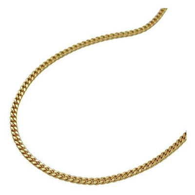 Collana 501351 - Curb Chain 2x Diamond Cut 9ct Gold 38cm