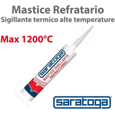 Silicone 420gr mastice sigillante refrattario nero