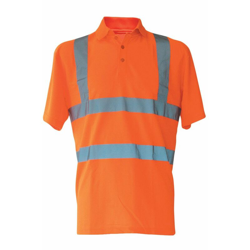 Korntex - Hi-viz Polo Shirt - Hi-viz Polo Shirt 100%P | XL - NEUTRO (SENZA PERSONALIZZAZIONE) - Orange (O) - Orange en oferta