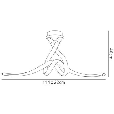 Soffitto A Prua Semifilo, Led 50w, 3000k, 3750lm, Cromo Lucido, Acrilico Satinato