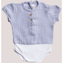 Body Camicia a body in cotone Tribi Blu Oceanico Cotone - Sklum características