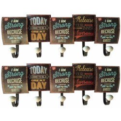 Wandgarderobe Shabby Guardate 5 appendiabiti per bambini camera da letto hall hall di sospensione in metallo precio