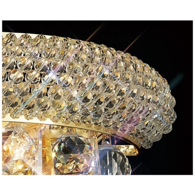 Applique Piccola 2 Luce Oro Francese, Cristallo