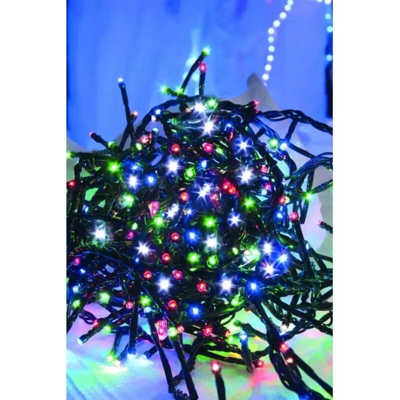 MINILUCCIOLA NATALIZIA 8 METRI PER ESTERNO 192 LED LUCE BIANCA FREDDA 14309665 - Giocoplast