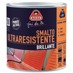 Smalto Ultraresistente Brillante Vernice Legno Ferro Salsedine Esterno 950 Boero - Formato: 0,5 L - Colori: Avorio Antico en oferta