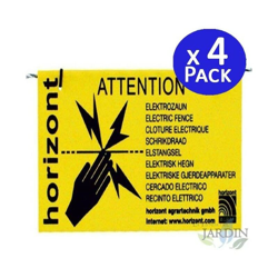 Segnale di pericolo elettrico bifacciale. 4 unit? en oferta