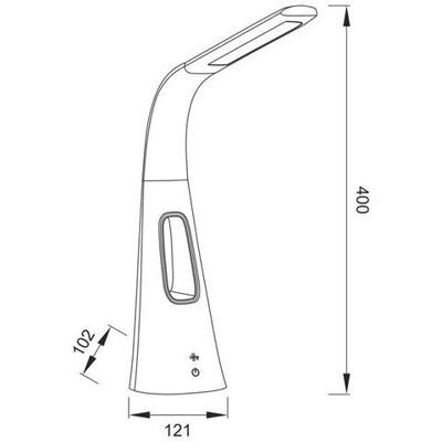 Touch Dimmerabile, Lampada Da Tavolo Regolabile 12w Led 6000k Dimmerabile, 550lm, Bianco, Grigio Con Ventola