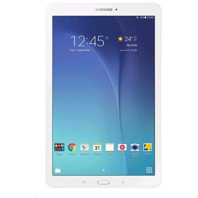 SM-T561 Galaxy Tab E White Display 9.6'' Quad Core Ram 1.5GB Storage 8 GB +Slot MicroSD WiFi 3G Doppia Fotocamera 5Mpx / 2Mpx Android 4.4 - Europa