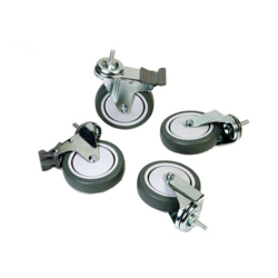 Set Di 4 Ruote In Gomma Diametro 12,5 Cm características