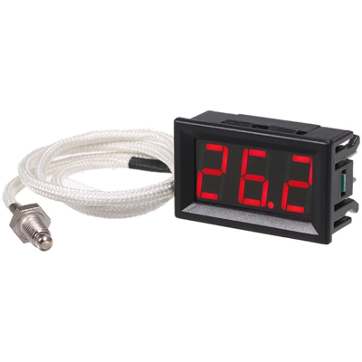 Termocoppia digitale industriale da 3 ~ 8 gradi Termocoppia tipo K con filettatura M6 XH-B31,luce rossa - luce rossa
