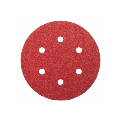 Fogli Abrasivi per Smerigliatrici Eccentriche Diametro 150mm 6 Fori Grana 80 Lotto di 5 Fogli - Bosch