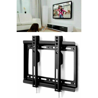 Zencocco - STAFFA SUPPORTO UNIVERSALE DA PARETE FISSO ULTRA SLIM TV LED 14 '- 42'POLLICI