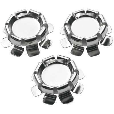 Set 3 Tappi Ermetici Cromati Pedrini