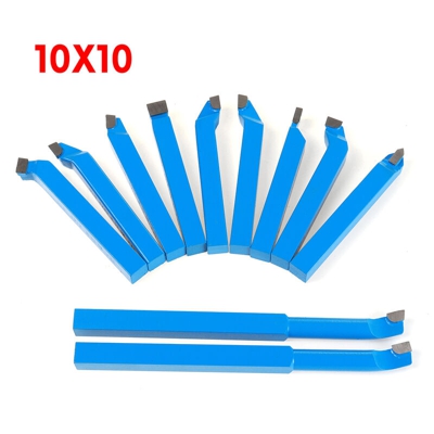 Set di utensili per tornio in metallo duro 11pcs 8/10 / 12mm Taglio noioso Tornitura CNC BIT