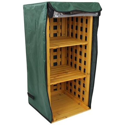 Legnaia In Legno Per Depositare Legna E Tronchi Con 2 Ripiani Per Stivali E Coperta Impermeabile