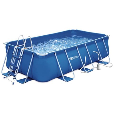 Piscina Tubolare Rettangolare - Ludo 2 - 4 X 2 X 1,22 M - Filtrazione A Cartuccia