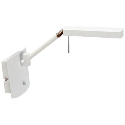 Applique 1 Luce 7w Led 3000k, 600lm, Bianco Opaco, Cromo Lucido