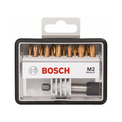 Bosch Set Robust Line di bit di avvitamento M Max Grip, 12 +1 pz. 25 mm, 12+1 pz. - 2607002578