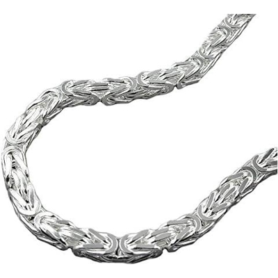 Collana 137001 - Byzantine Chain 4mm Argento 925-50cm