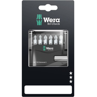 Wera Bit-Check 7 PZ Universal 1 SB, 7 pezzi - 05073536001