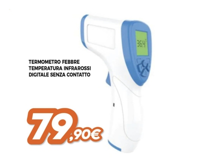 Termometro Digitale Frontale A Infrarossi per Febbre Senza Contatto Auricolare