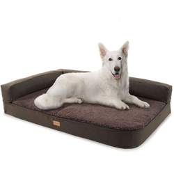 Odin, Lettino per Cani, Materassino per Cani | Lavabile | Ortopedico | Antiscivolo | Traspirante | Memory Foam | Taglia L (120x12x80 cm) - Brunolie precio
