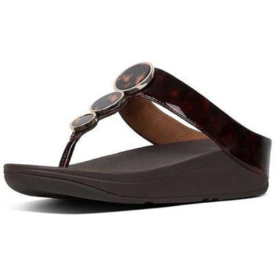 Infradito Fitflop Halo Tortoiseshell Scarpe Donna Eu 42