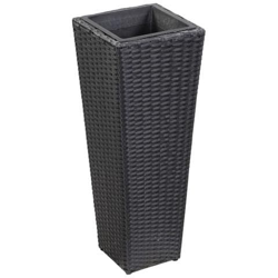 Letto Rialzato Da Giardino 30x30x80 Cm In Polyrattan Nero precio