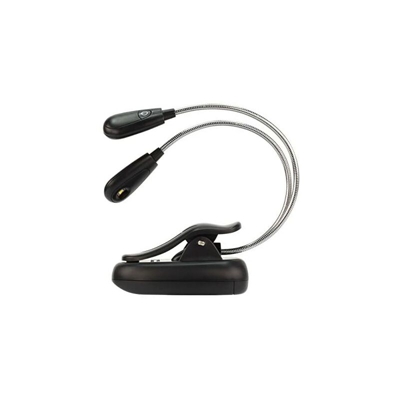 TwinFlex 022 Luce flessibile per libri da lettura con clip - Proiezione di libri luminosi Viaggi con 2 lampade a LED a clip - Ansmann