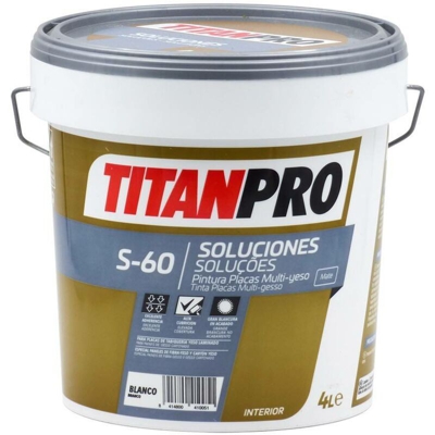 Vernice lastre multiintonaco Bianco opaco S60 Titan Pro | 4 L