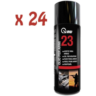 24 Bombolette Spray Olio Per Armi 200 Ml Protettivo Lubrificante Pulizia Vmd 23