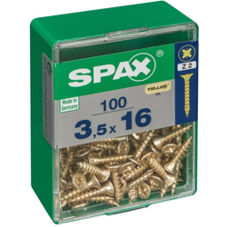Lotto 100 Viti A Testa Svasata In Acciaio Pozidriv Testa, Diam.3.5 Mm X Mm L.16 - Spax precio
