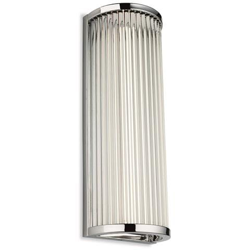 Applique Da Parete A Led Integrata Per Bagno Cromato Con Aste In Vetro Trasparente Ip44 características