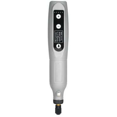 Smerigliatrice elettrica Piccola macchina portatile per incidere di giada ricaricabile Rettificatrice e lucidatrice 202 (A) con grigio chiaro - Kkmoon