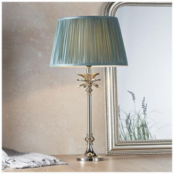 Lampada Da Tavolo Nichel Lucido E Seta Abete 1 Luce Ip20 - E27 precio